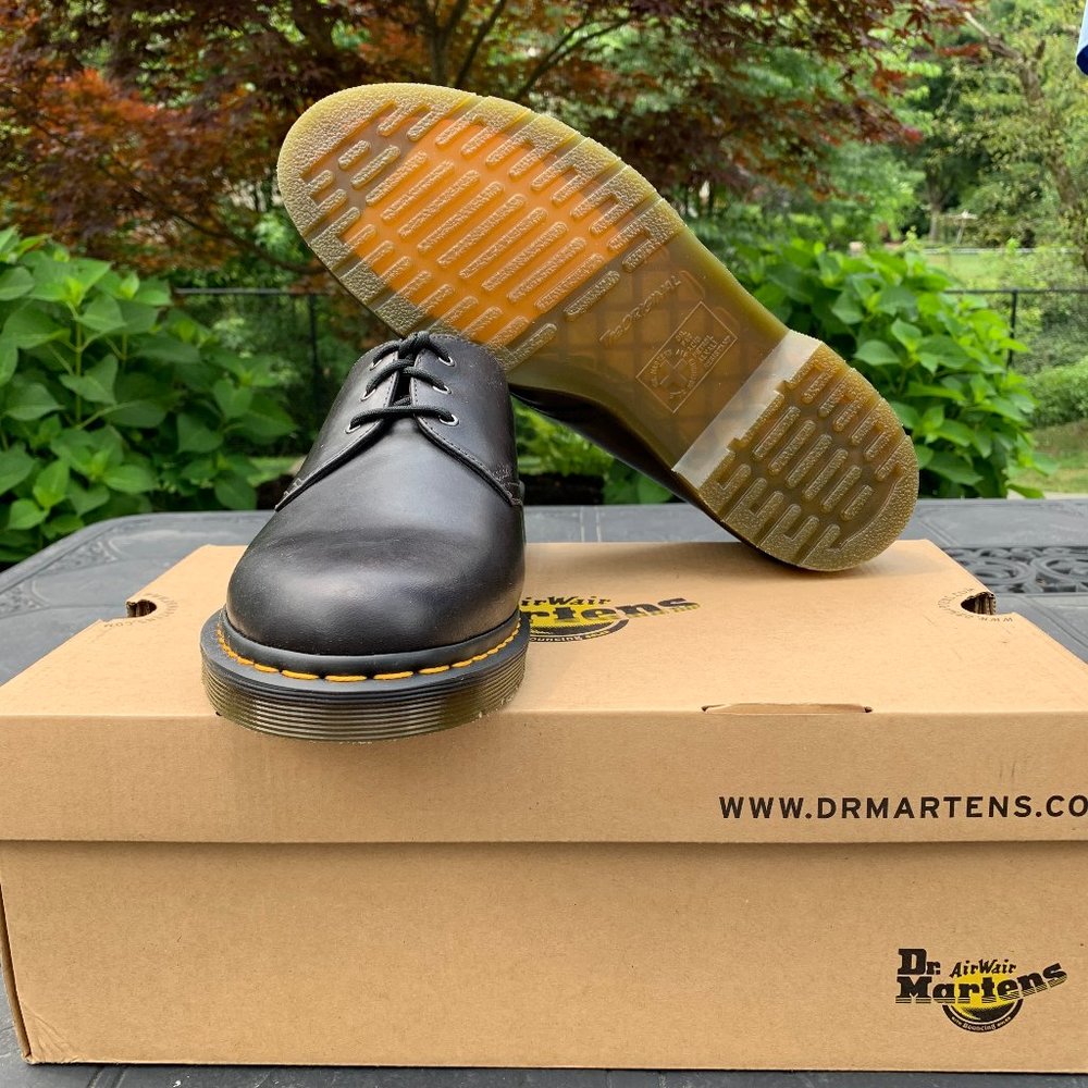 DR. MARTENS GUNMETAL ORLEANS WP LEATHER OXFORD - Picture 5 of 12